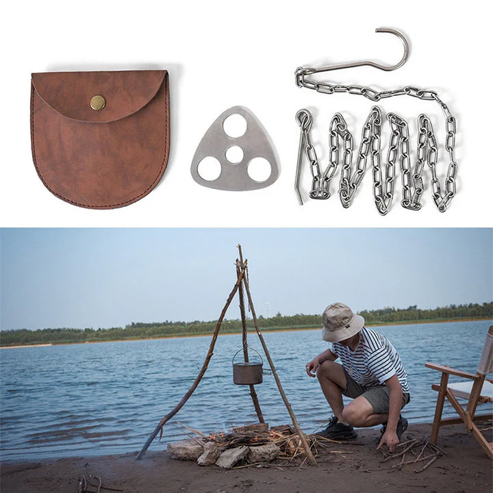 Camping Triangular Hanging Pot Bracket