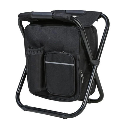 Folding Camping Stool Cooler Insulated Picnic Bag