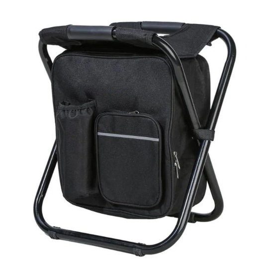 Folding Camping Stool Cooler Insulated Picnic Bag