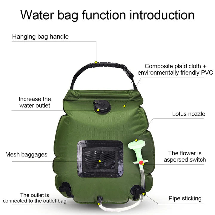 Solar Heated Shower Bath Bag